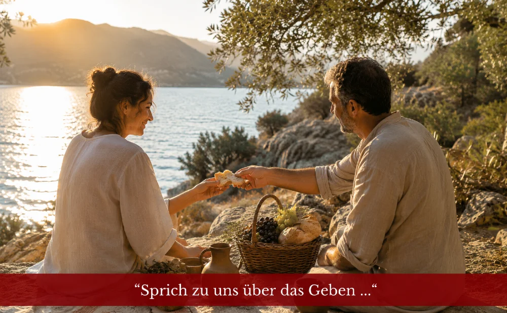 Khalil Gibran - vom Geben - Symbolbild