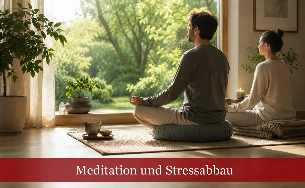 Meditation beim Stressabbau - Symbolbild