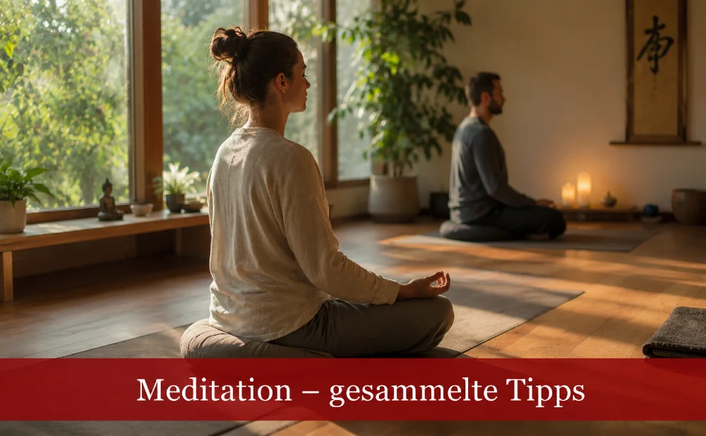 2 Menschen bei der Meditation