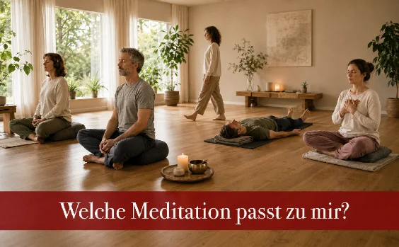 Welche Meditation passt zu mir - Symbolbild