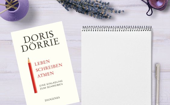 Schreibtisch Buch Leben Schreiben Atmen