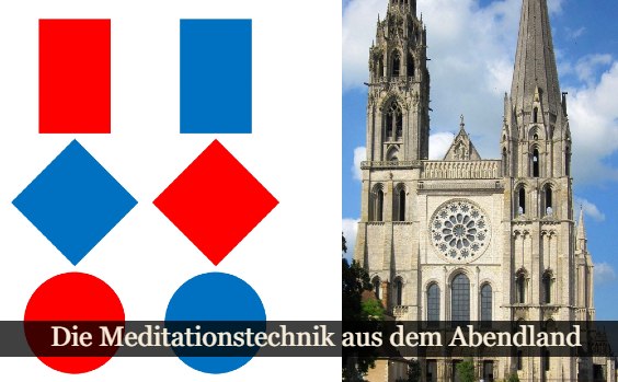 Die Tafeln und die Kathedrale von Chartres